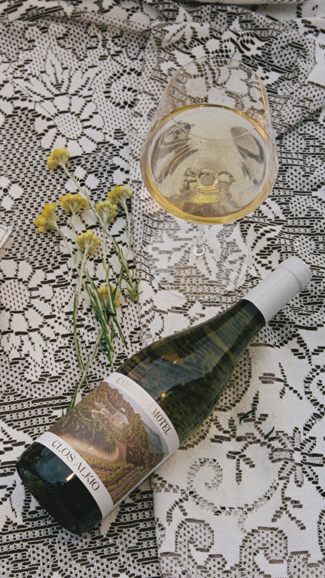 Clos Alkio wines on the terrace